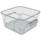 Carlisle Foodservice Squares Polycarbonate Food Storage Container, 2 qt, 7.13 x 7.13 x 3.8, Clear, Plastic 1195007 - alternate 1